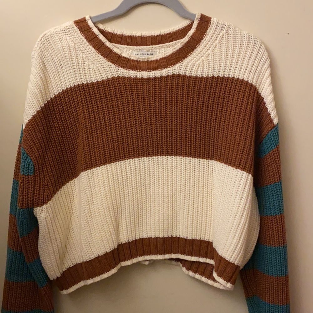 striped american eagle sweater